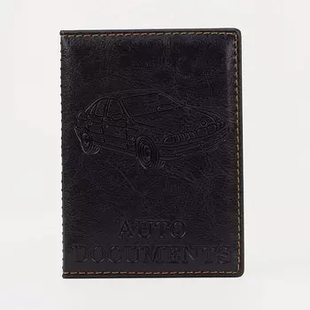 Обложка для автодокументов, цвет черный