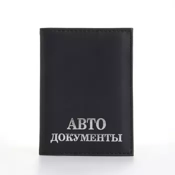 Обложка для автодокументов, цвет черный