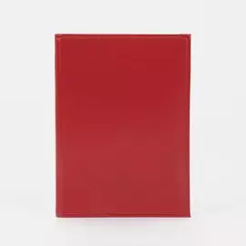 Обложка для автодокументов, с тиснением, уголками, алая