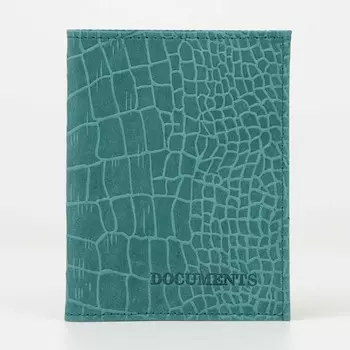 Обложка для автодокументов, цвет зеленый