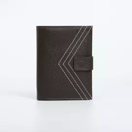 Обложка для автодокументов и паспорта, цвет коричневый