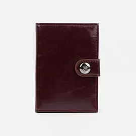 Обложка для автодокументов и паспорта, для купюр, цвет бордовый