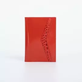 Обложка для паспорта textura, цвет алый