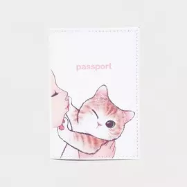Обложка для паспорта, цвет белый