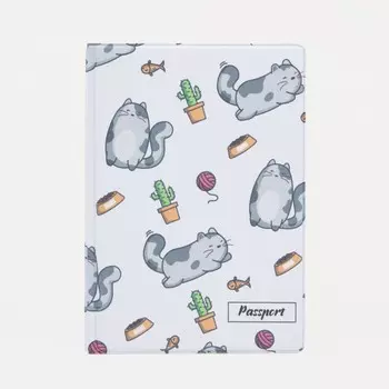 Обложка для паспорта, цвет белый