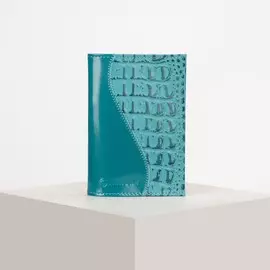Обложка для паспорта textura, цвет бирюзовый
