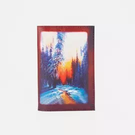 Обложка для паспорта, цвет бордовый