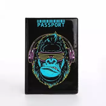 Обложка для паспорта, цвет черный