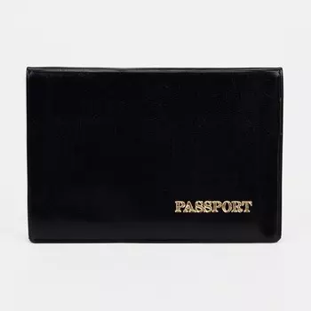 Обложка для паспорта, цвет черный