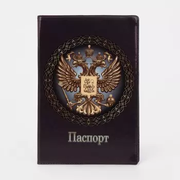 Обложка для паспорта, цвет черный