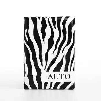 Обложка для автодокументов, цвет черный/белый
