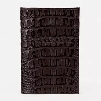 Обложка для паспорта, цвет коричневый