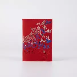 Обложка для паспорта, цвет красный