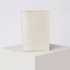 Обложка для паспорта textura, цвет молочный