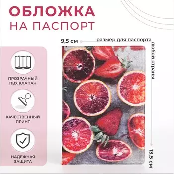 Обложка для паспорта, цвет разноцветный