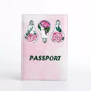 Обложка для паспорта, цвет розовый
