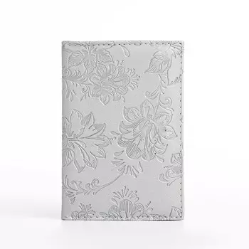 Обложка для паспорта, цвет серебряный