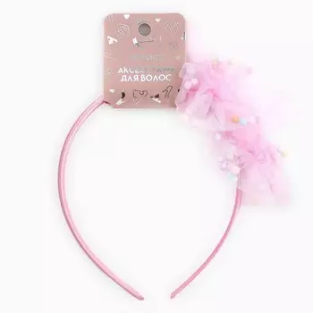 Ободок для волос детский с блестками, 11 см, принцессы