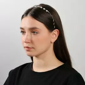 Ободок для волос с бусинками