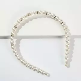 Ободок для волос жемчужный