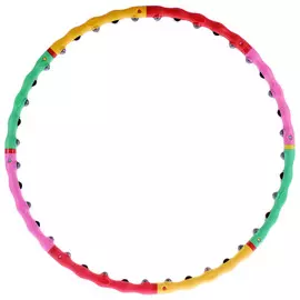 Обруч массажный onlytop, d=98 см, разборный, разноцветный