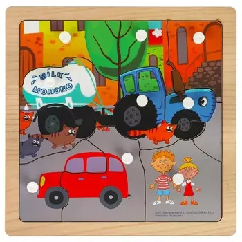 Обучающая игрушка До 3х лет СИНИЙ ТРАКТОР, Буратино STR06