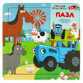 Обучающая игрушка До 3х лет СИНИЙ ТРАКТОР, Буратино STR25