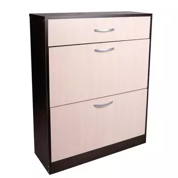 Обувница 782х280х960, венге темный/венге светлый