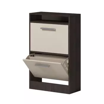 Обувница энтер, 600х255х920, венге/дуб молочный