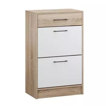 Обувница денвер, 600х360х990, дуб сонома/белый