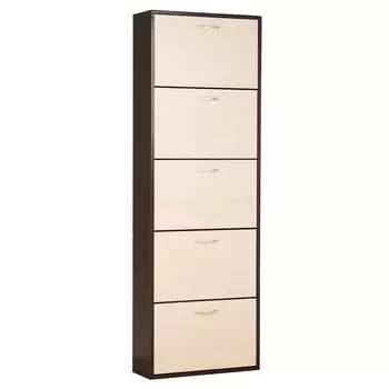 Обувница приветливая-3, 600х222х1800, венге темный/венге светлый