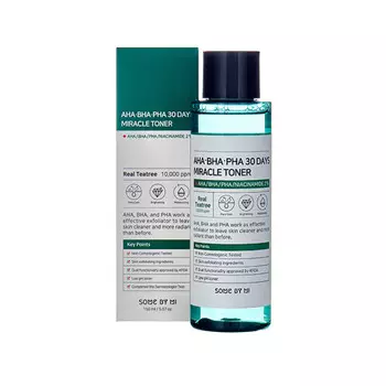 Очищающий тонер для лица с кислотами