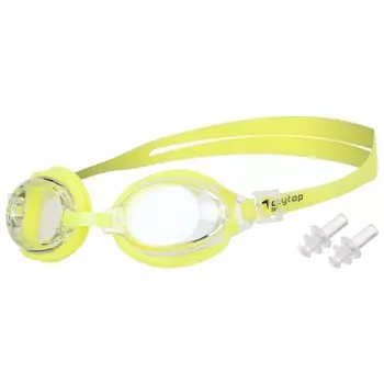 Очки для плавания детские onlytop, беруши, цвет желтый