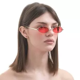 Очки солнцезащитные onesun, uv 400, дужка 15.5 см, ширина 14 см, 35.5 см, красные