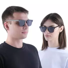 Очки солнцезащитные onesun, uv 400, 14144.5 см, линза 4.55 см, черные