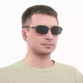 Очки солнцезащитные onesun, дужка 12 см, ширина 14 см, 46 см, оправа и линзы черные