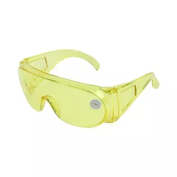 Очки защитные лом, желтые, открытого типа, ударопрочный материал