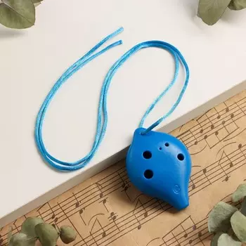 Окарина music life 6 отверстий, синяя, 6.743.2 см