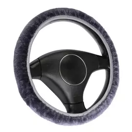 Оплетка на руль torso, меховая, мультиразмерная, светло-серый