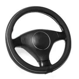 Оплётка torso, кожа pu, перфорация, размер 38 см, хром полоса, черный