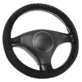 Оплетка на руль torso, велюр, размер 38 см, черный