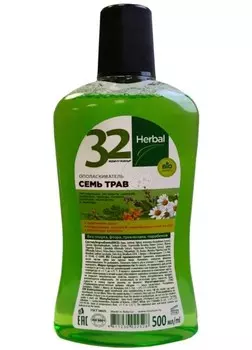 32 Жемчужины Ополаскиватель A701-619 для рта HERBAL Семь Трав 500мл