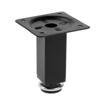 Опора квадратная okv001bl тундра, d=2525 мм, h=80 мм, черная
