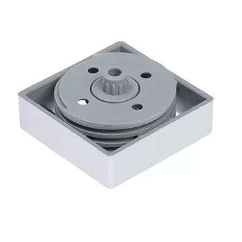 Опора квадратная регулир.н 18мм, цвет матовый хром