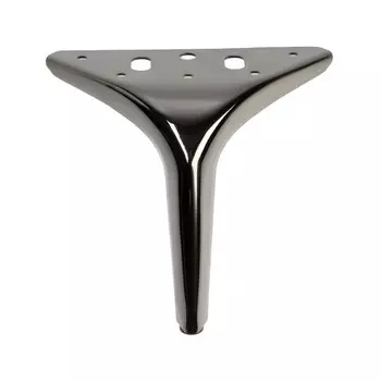 Опора мебельная cappio op03, h=150 мм, 12х12 мм, цвет глянцевый черный