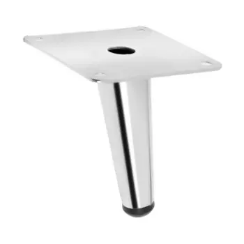 Опора мебельная cappio op07, h=100 мм, толщина площадки 1.8 мм, цвет хром