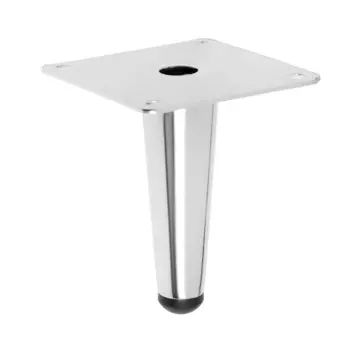 Опора мебельная cappio op08, h=100 мм, толщина площадки 1.8 мм, цвет хром