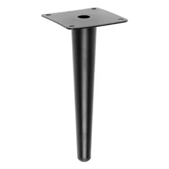 Опора мебельная cappio op08, h=200 мм, толщина площадки 1.8 мм, цвет матовый черный