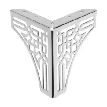 Опора мебельная cappio op01, резная, h=130 мм, 10.5х10.5 мм, цвет хром