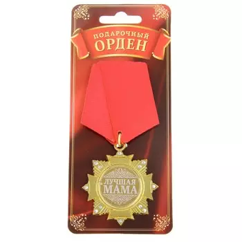 Медаль орден на подложке на день матери